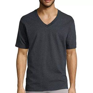 Stafford Heavyweight Mens 3 Pack Short Sleeve V Neck T-Shirt-Big and Tall